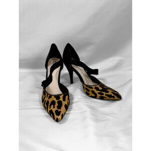 Bar III Leopard Print Calf Hair Pumps